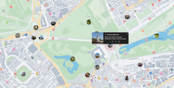 Tripomatic interactive map of London