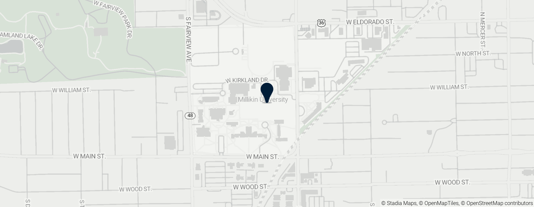 Map of Millikin University