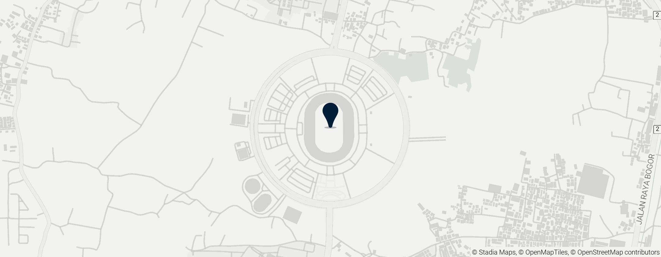 Map of Pakansari Stadium