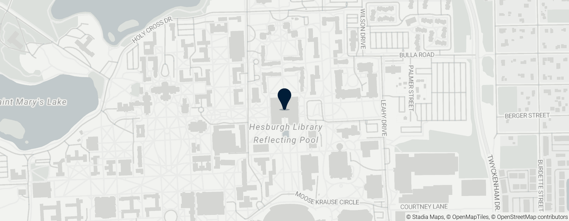 Map of Hesburgh Library