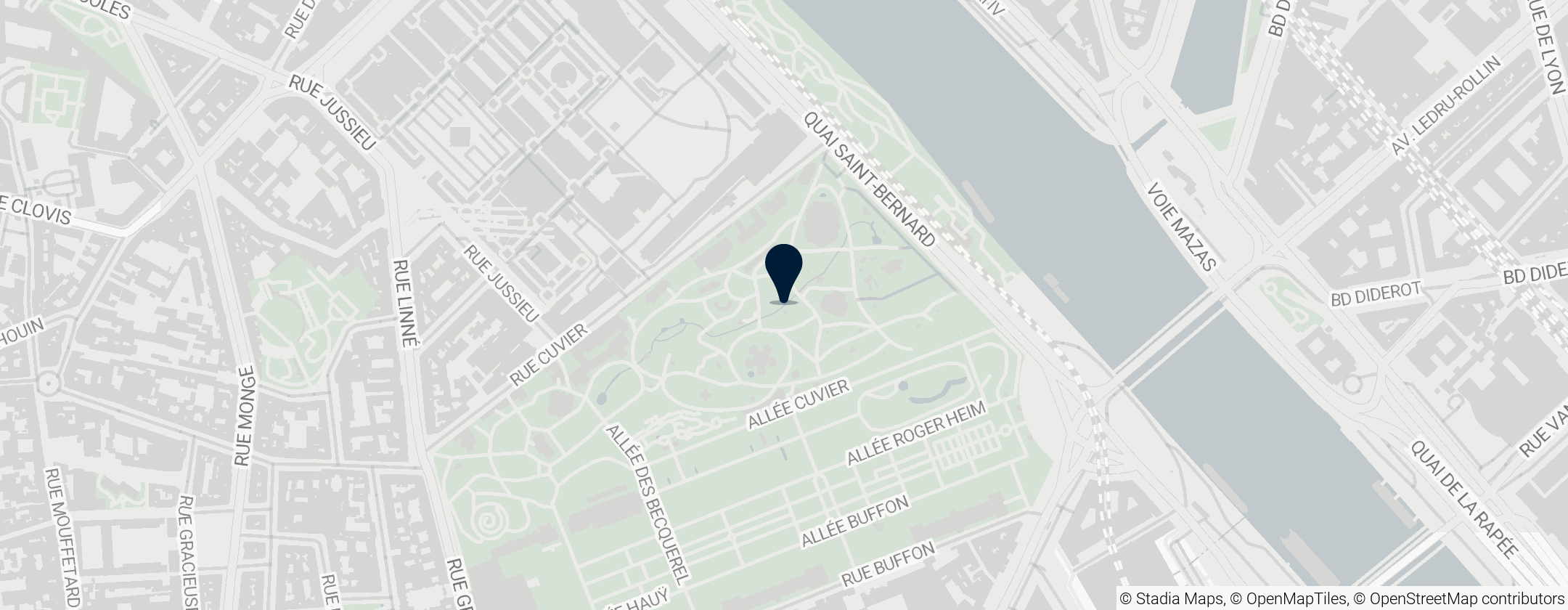 Map of Menagerie of the Botanical Garden