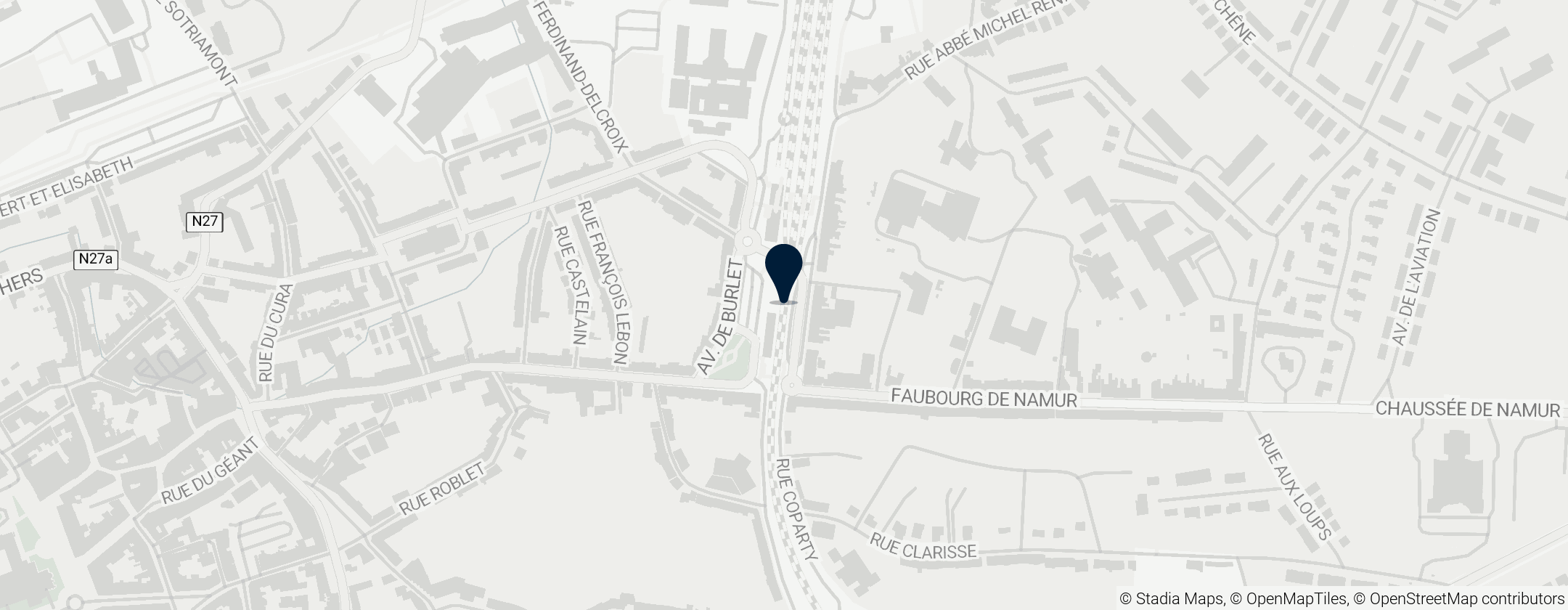 Map of Nivelles railway station