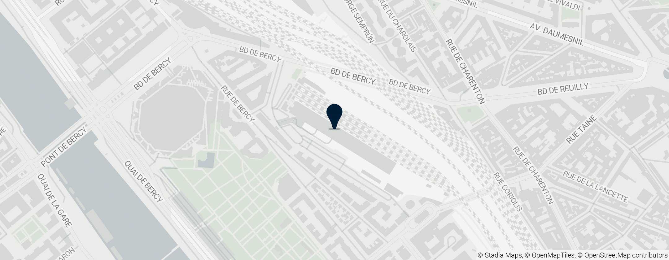 Map of Gare de Paris Bercy