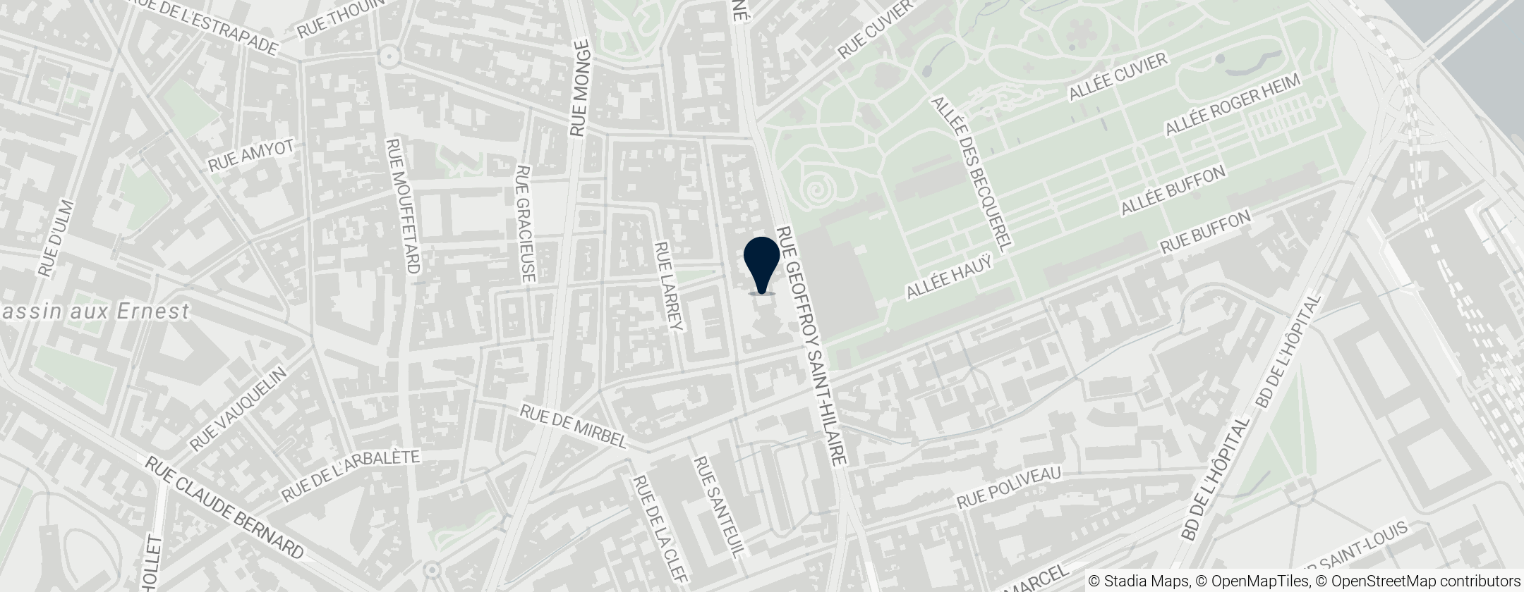 Map of Grand Mosque of Paris