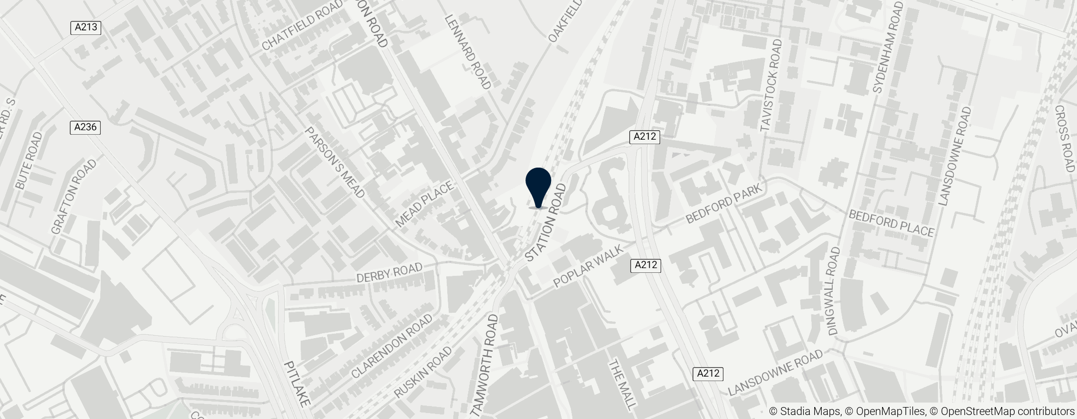 Map of Station West Croydon