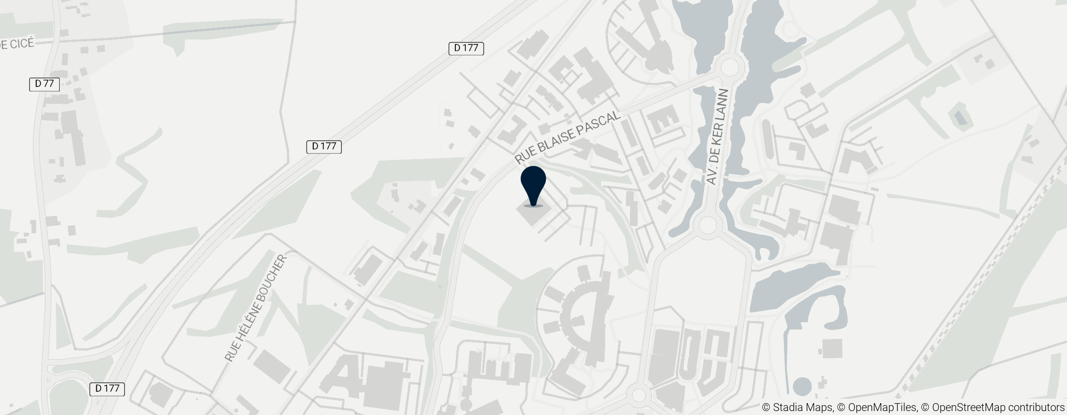 Map of Catholic University of Rennes