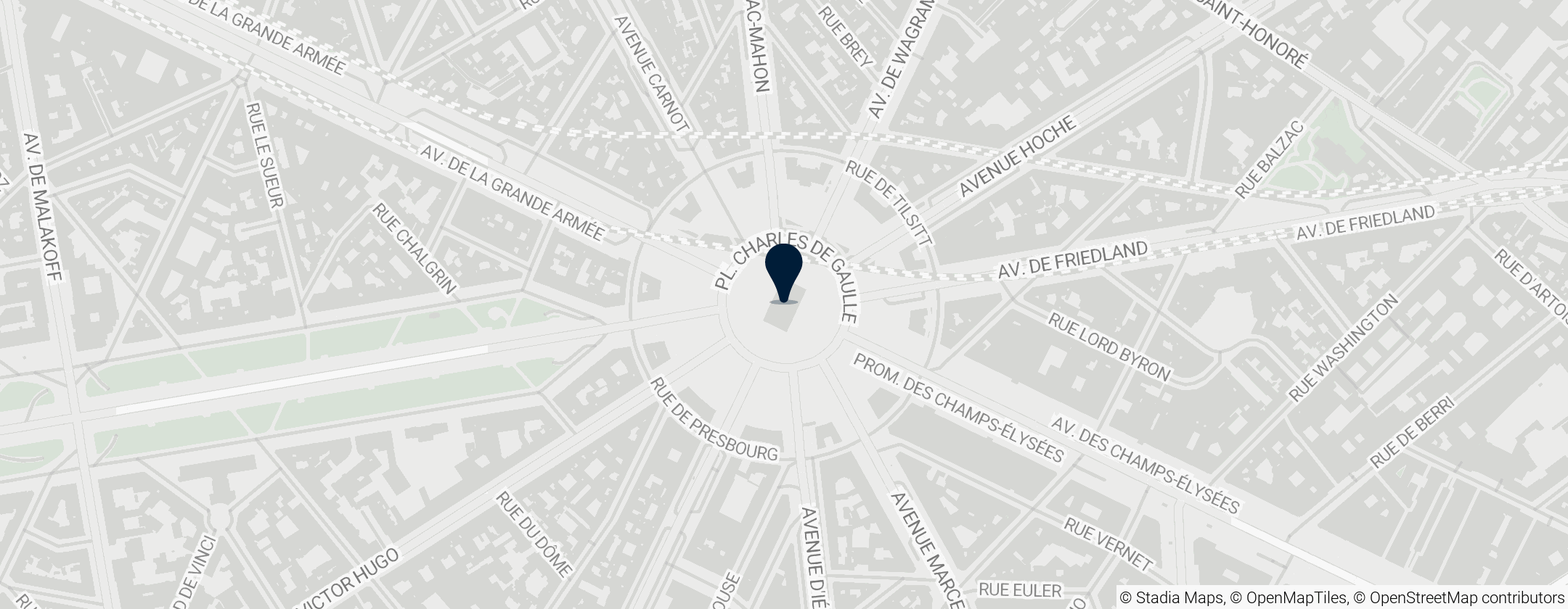Map of Arc de Triomphe