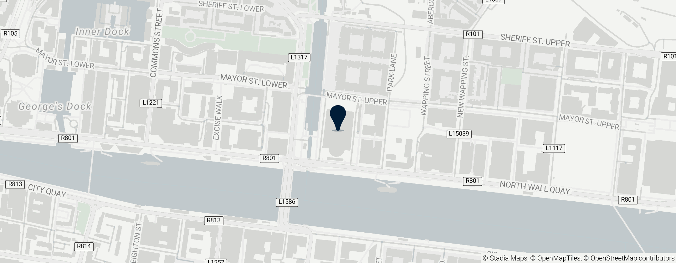 Map of The Convention Centre Dublin