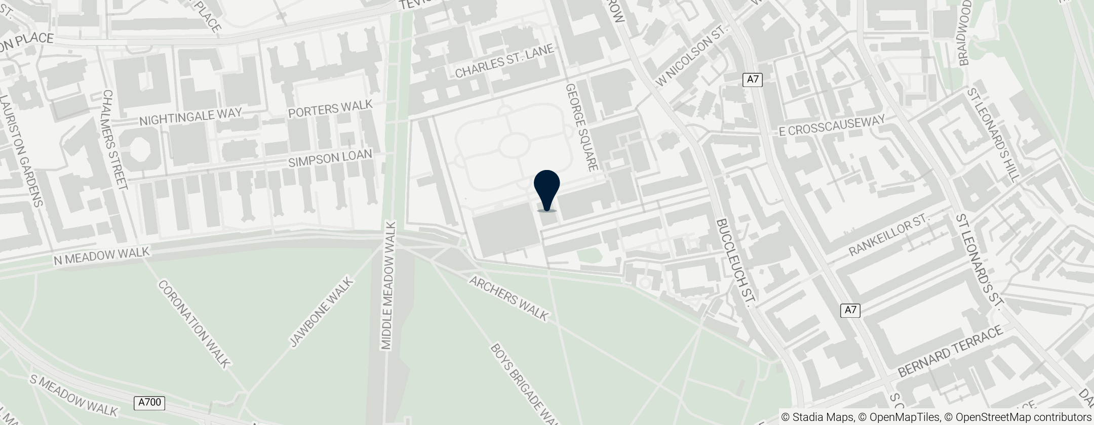 Map of Gordon Aikman Lecture Theatre