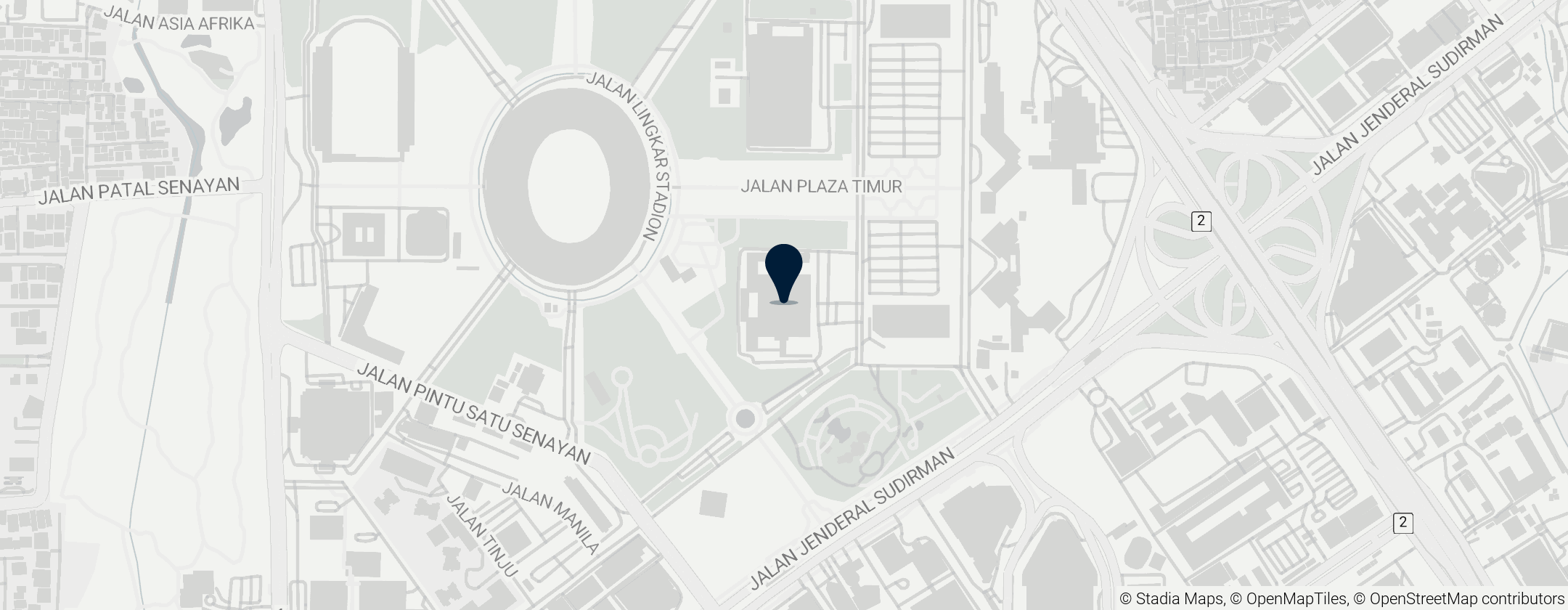 Map of Istora Gelora Bung Karno