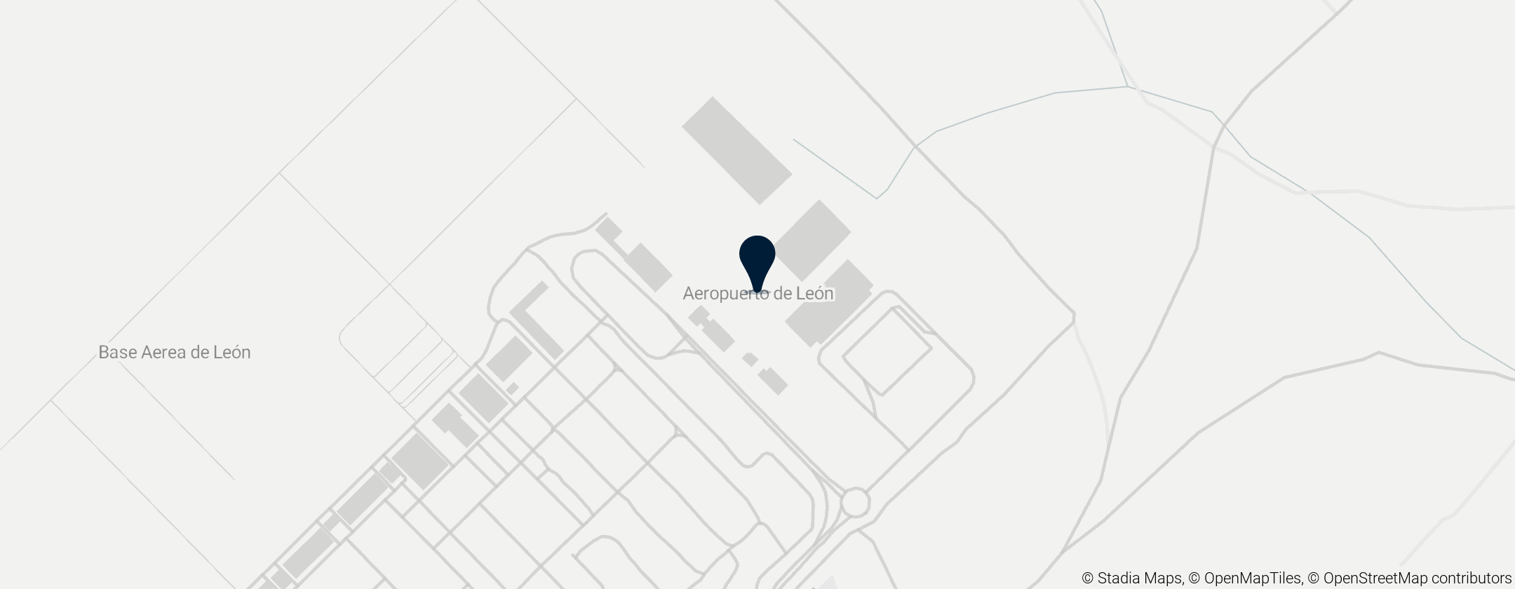 Map of León Airport