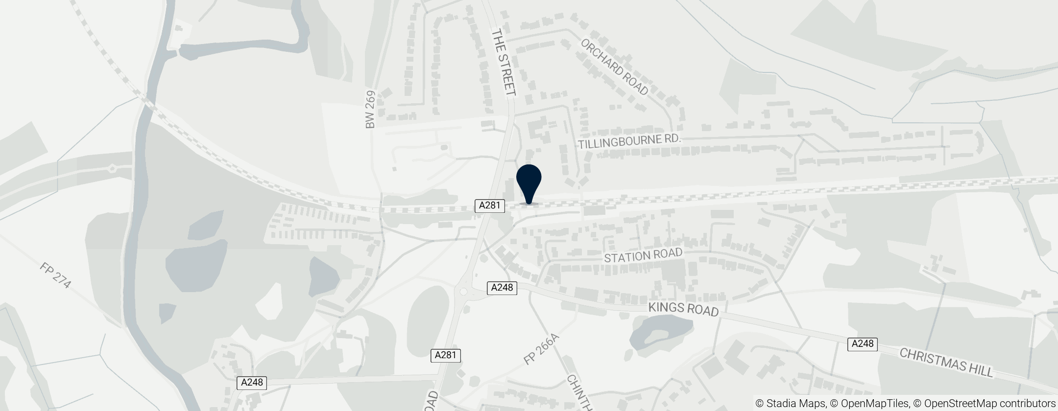 Map of Station Shalford