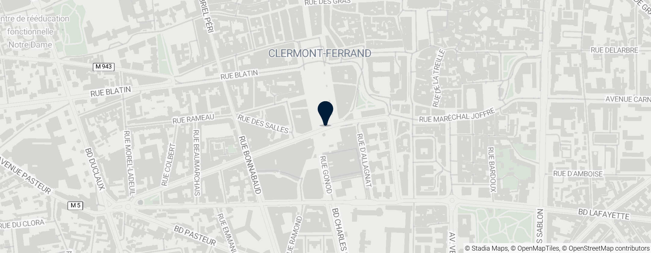 Map of Magnolia grandiflora