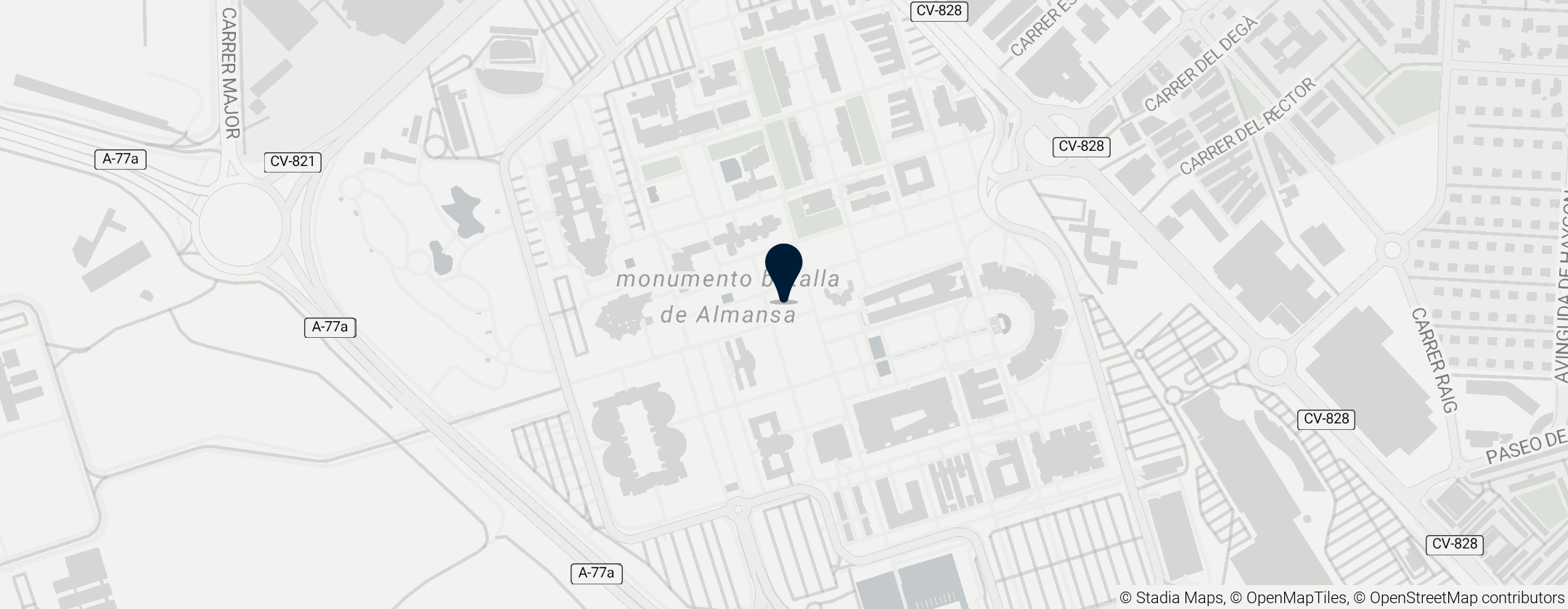 Map of University of Alicante