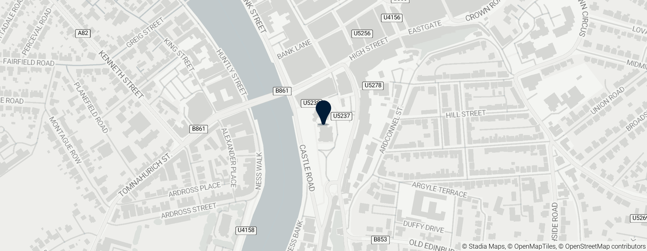 Map of Inverness Castle