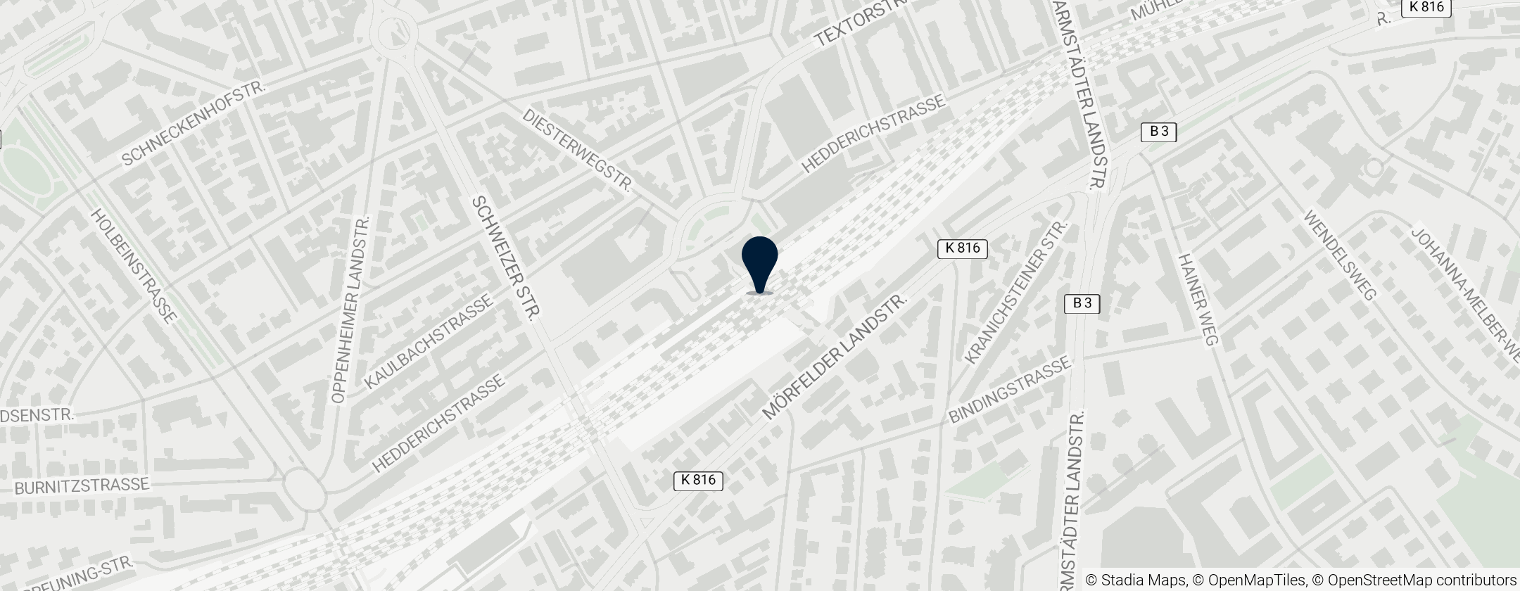 Map of Station Frankfurt Süd