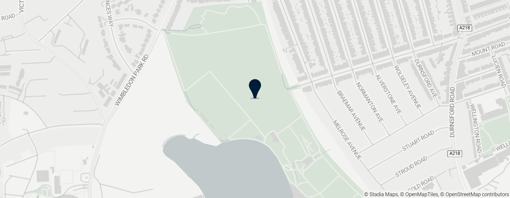 Map of Wimbledon Park