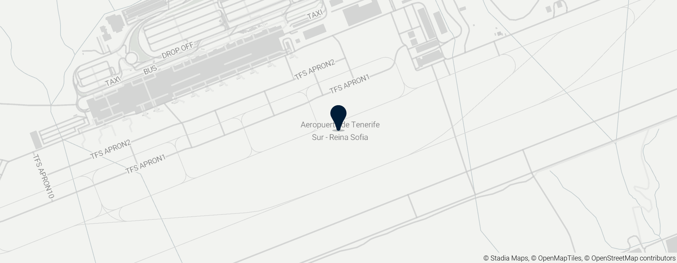 Map of Tenerife Sur repülőtér