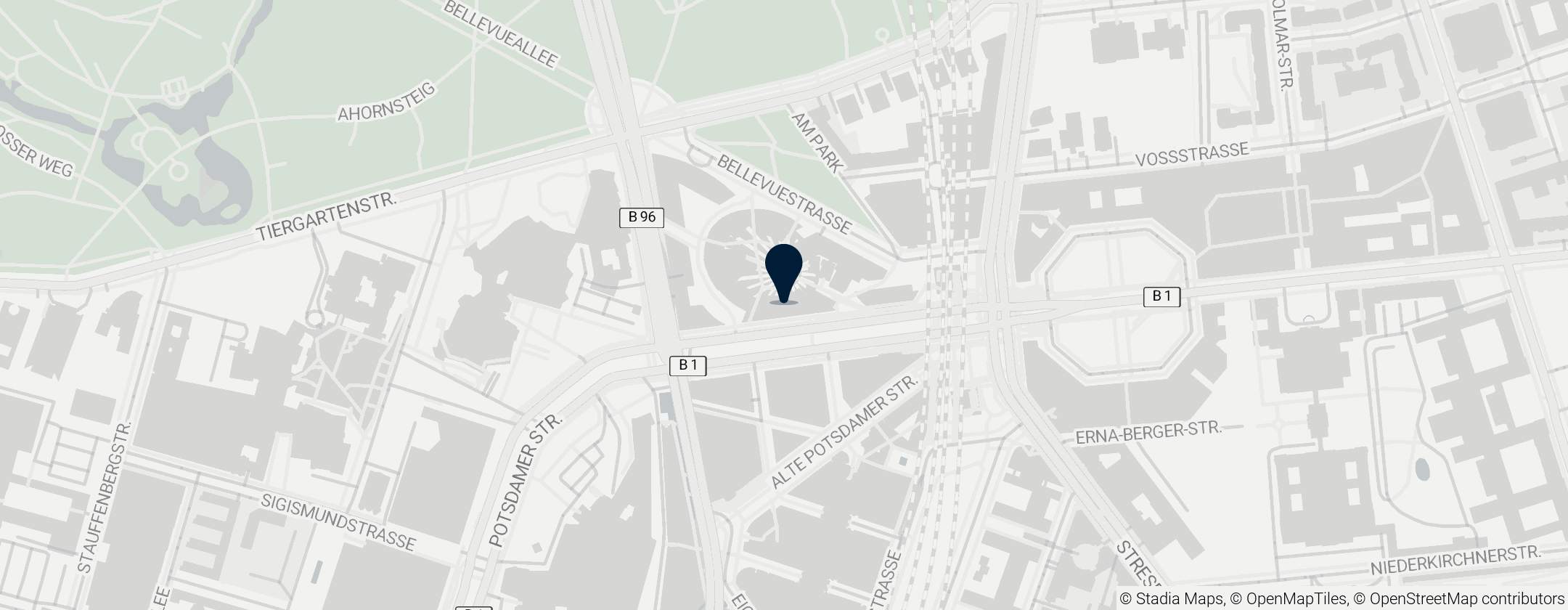 Map of Museum of Film and Television Berlin