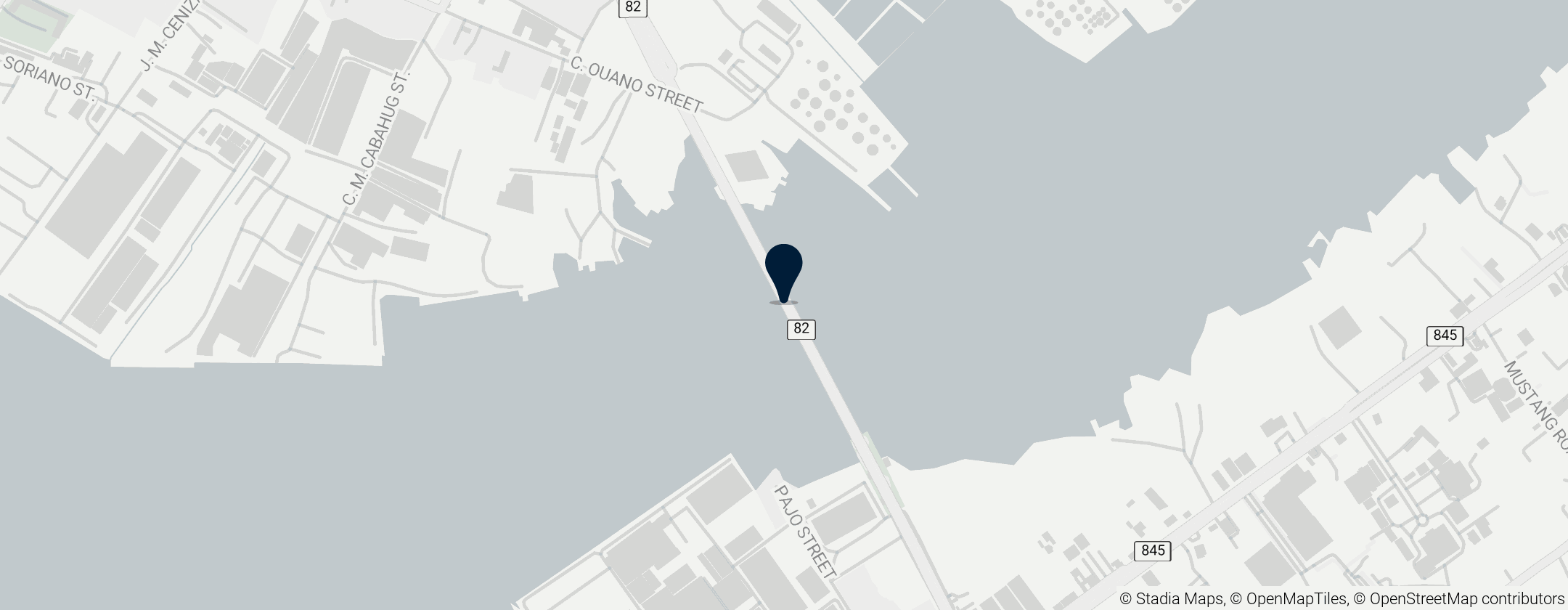 Map of Mandaue-Mactan Bridge