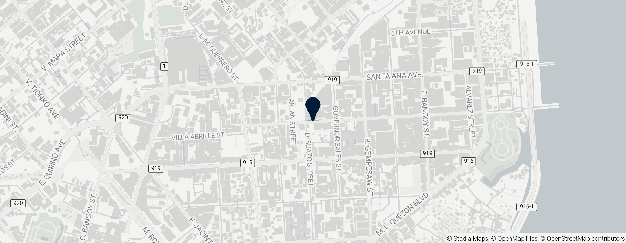 Map of Davao Chinatown