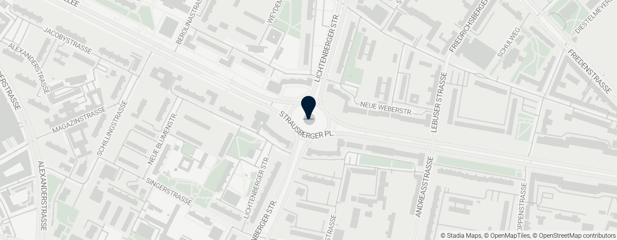 Map of Strausberger Platz