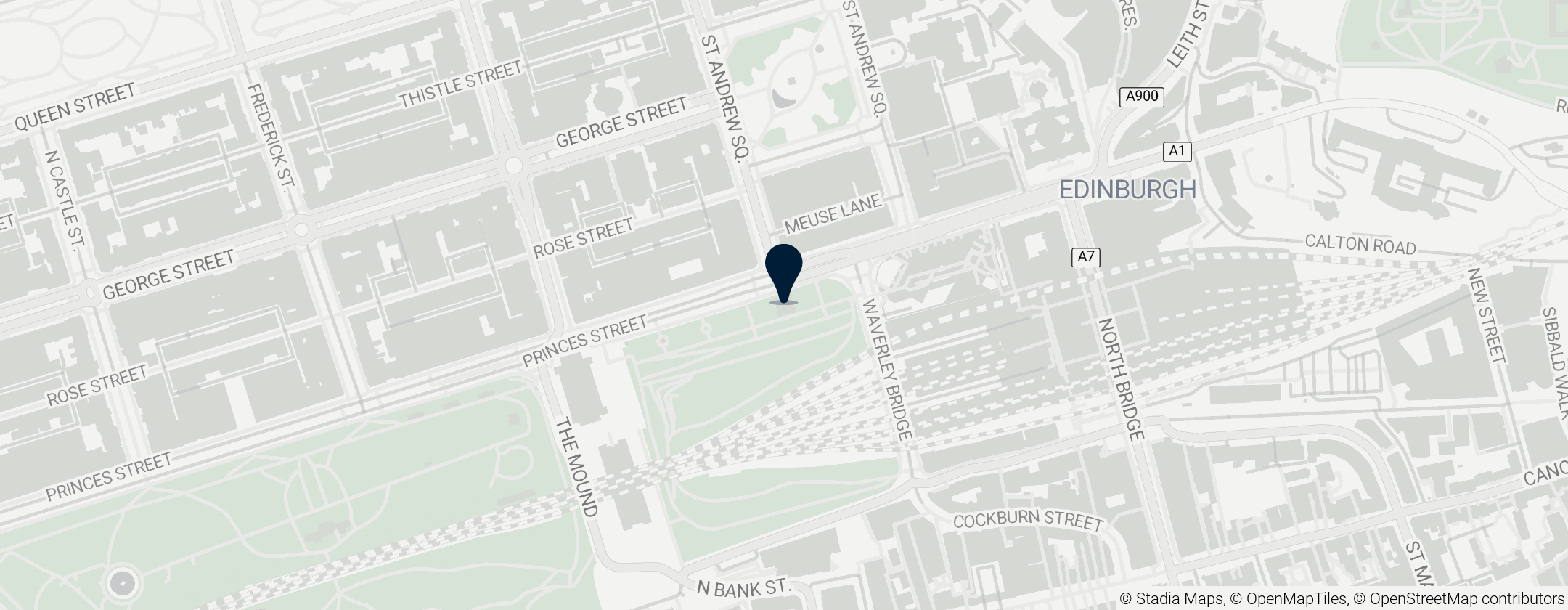 Map of Scott Monument