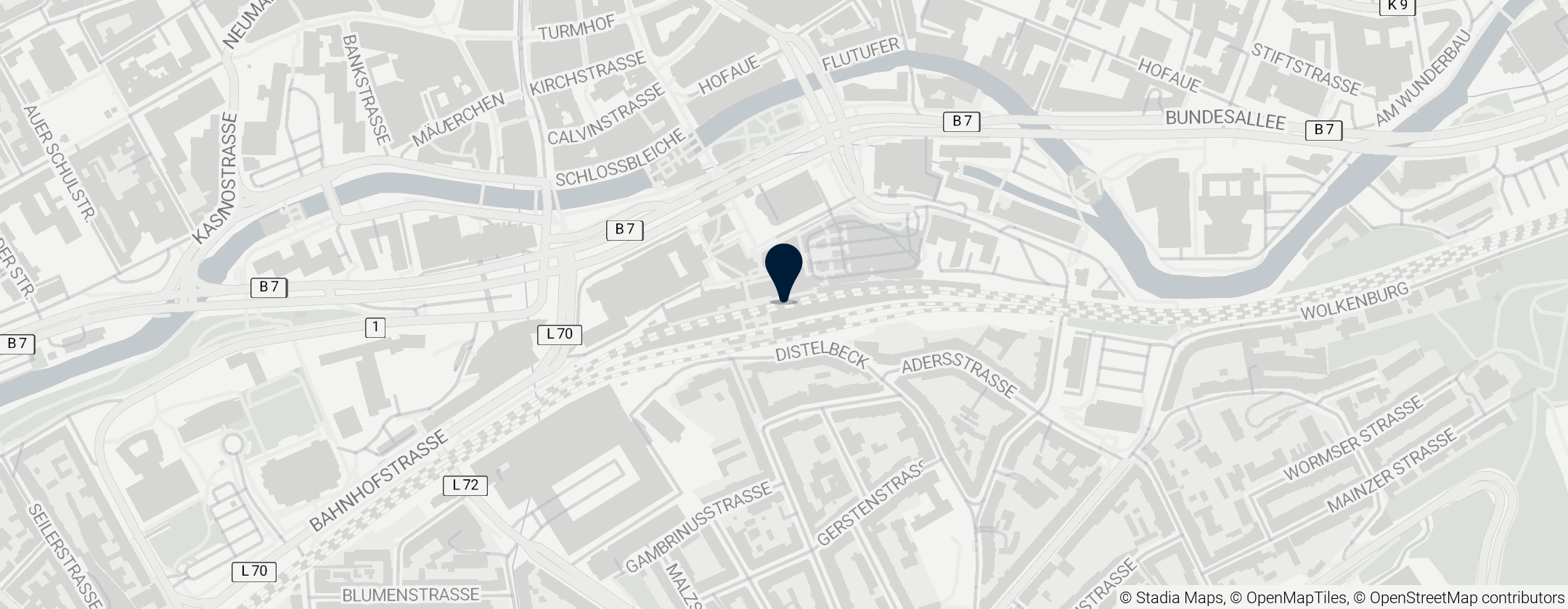 Map of Wuppertal Hauptbahnhof