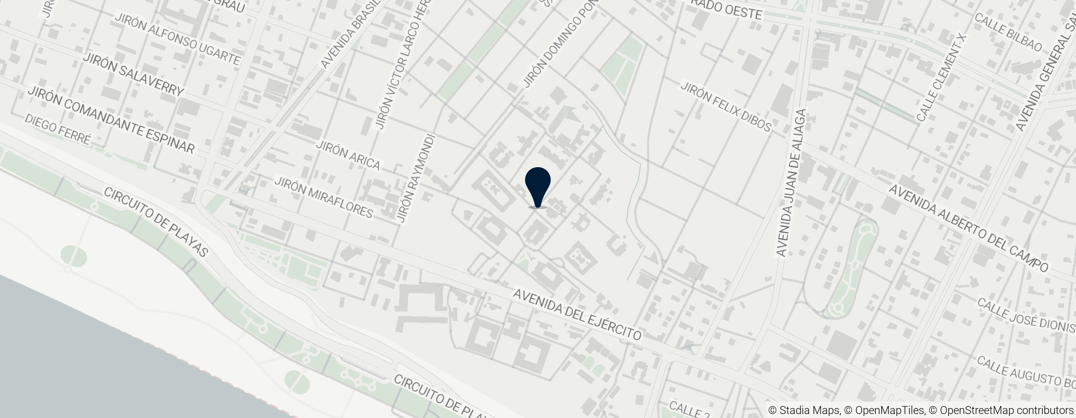 Map of Hospital Víctor Larco Herrera