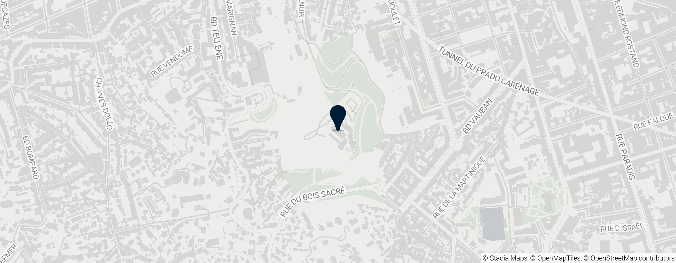 Map of Notre-Dame de la Garde