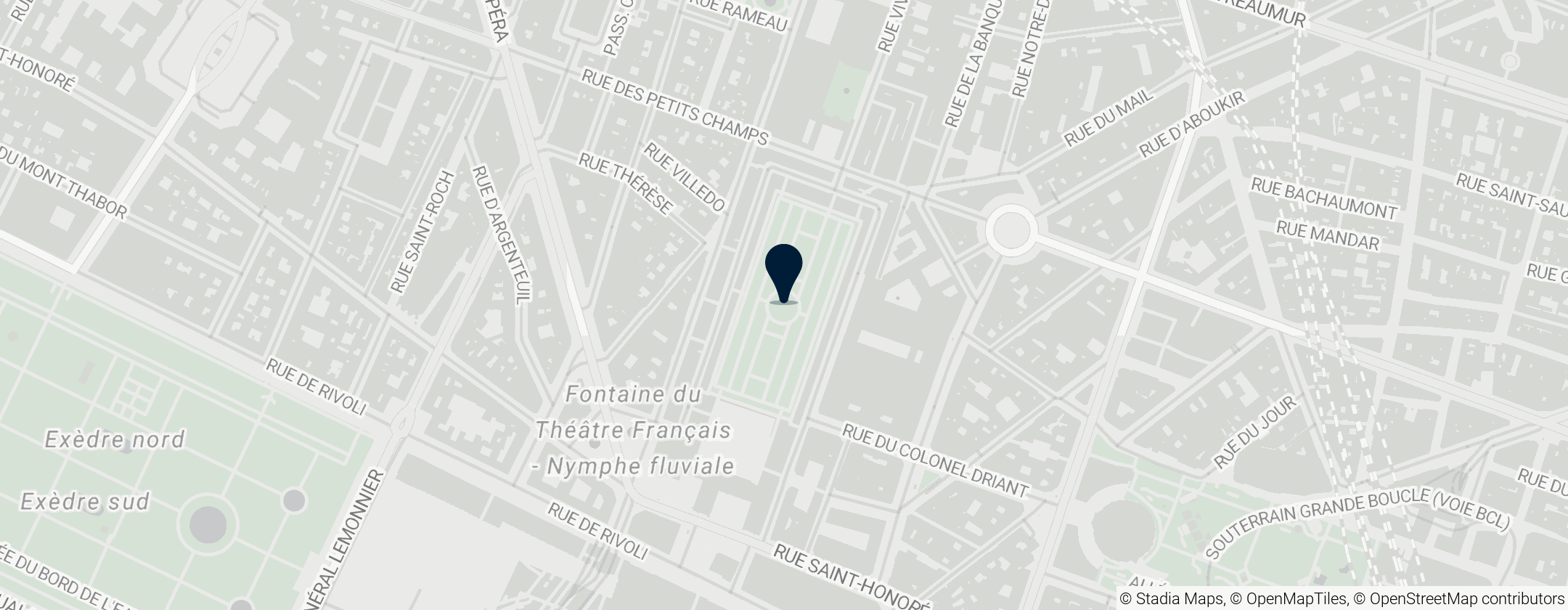 Map of Palais Royal Garden