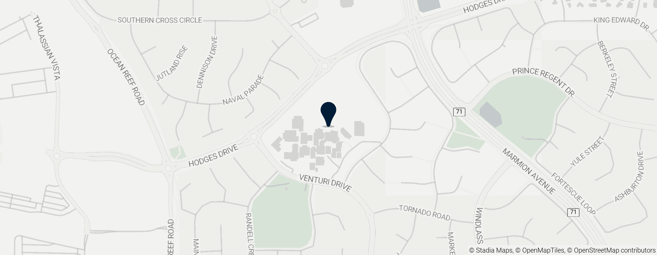 Map of Ocean Reef Senior High School