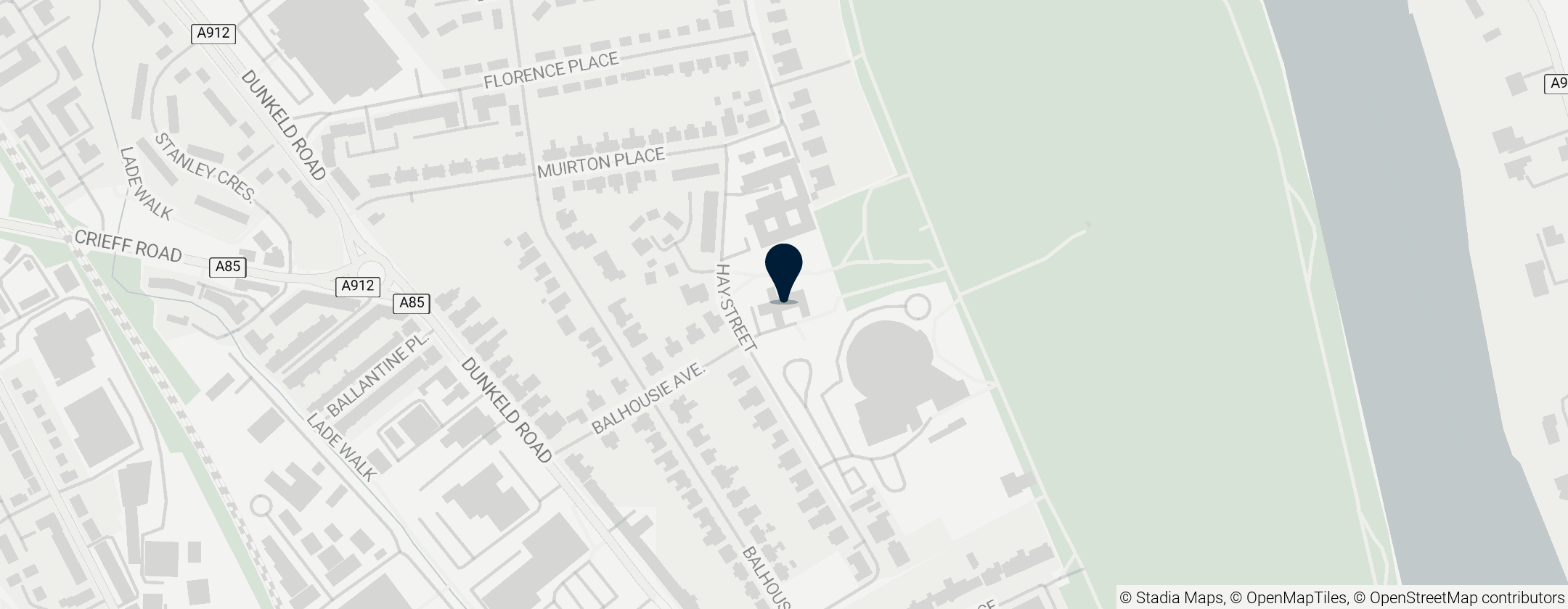 Map of Balhousie Castle