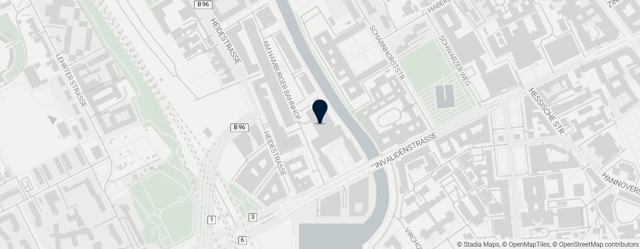 Map of Hamburger Bahnhof