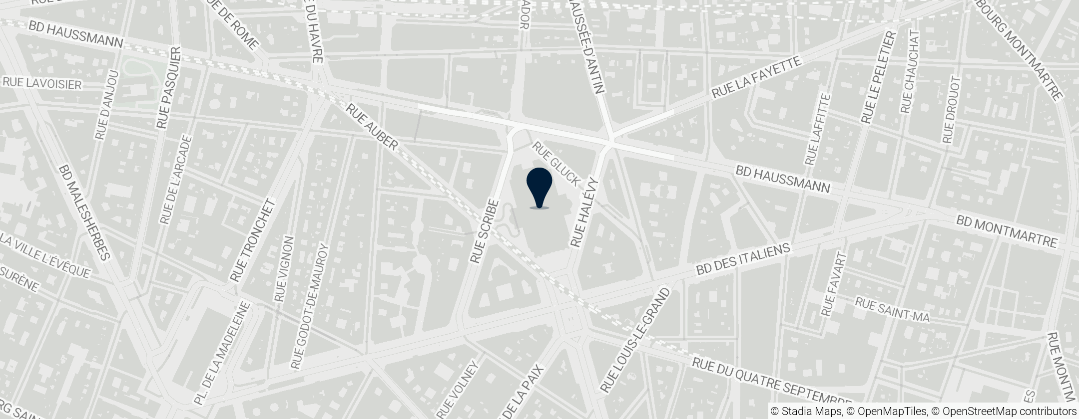 Map of Paris Opera House