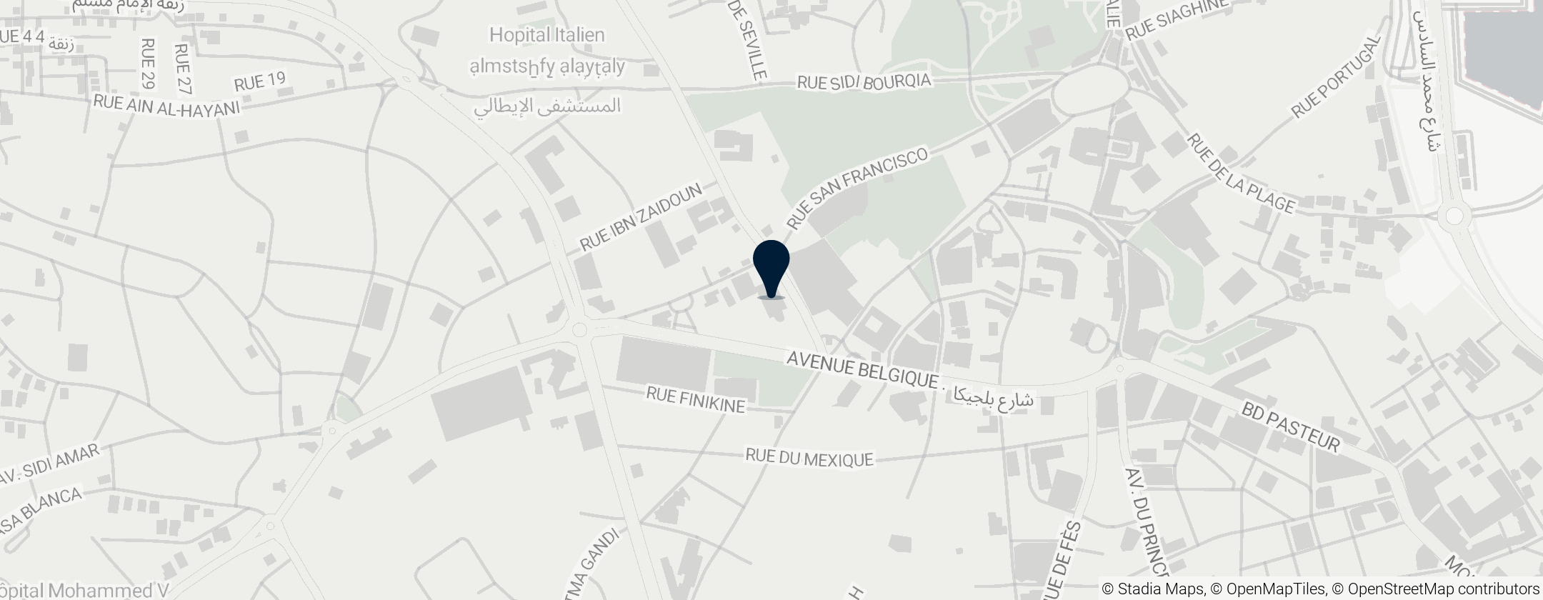 Map of Tangier Cathedral