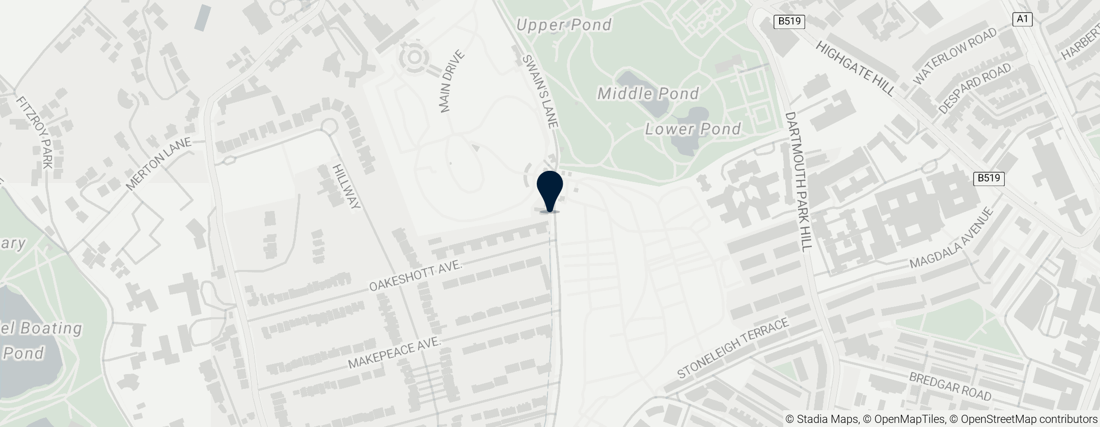 Map of Highgate Cemetery