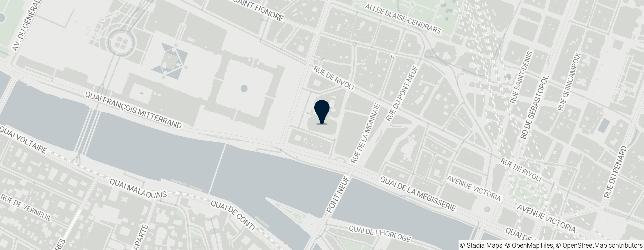 Map of Church of St Germain l'Auxerrois