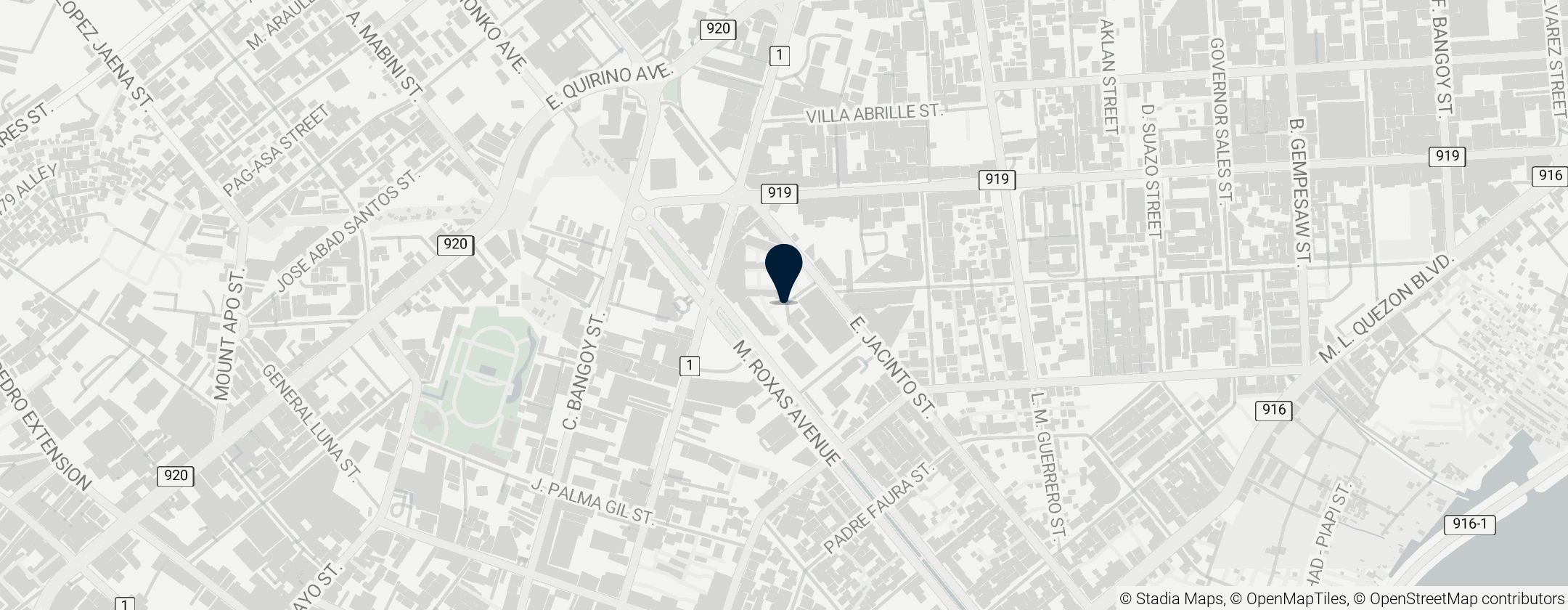 Map of Ateneo de Davao University