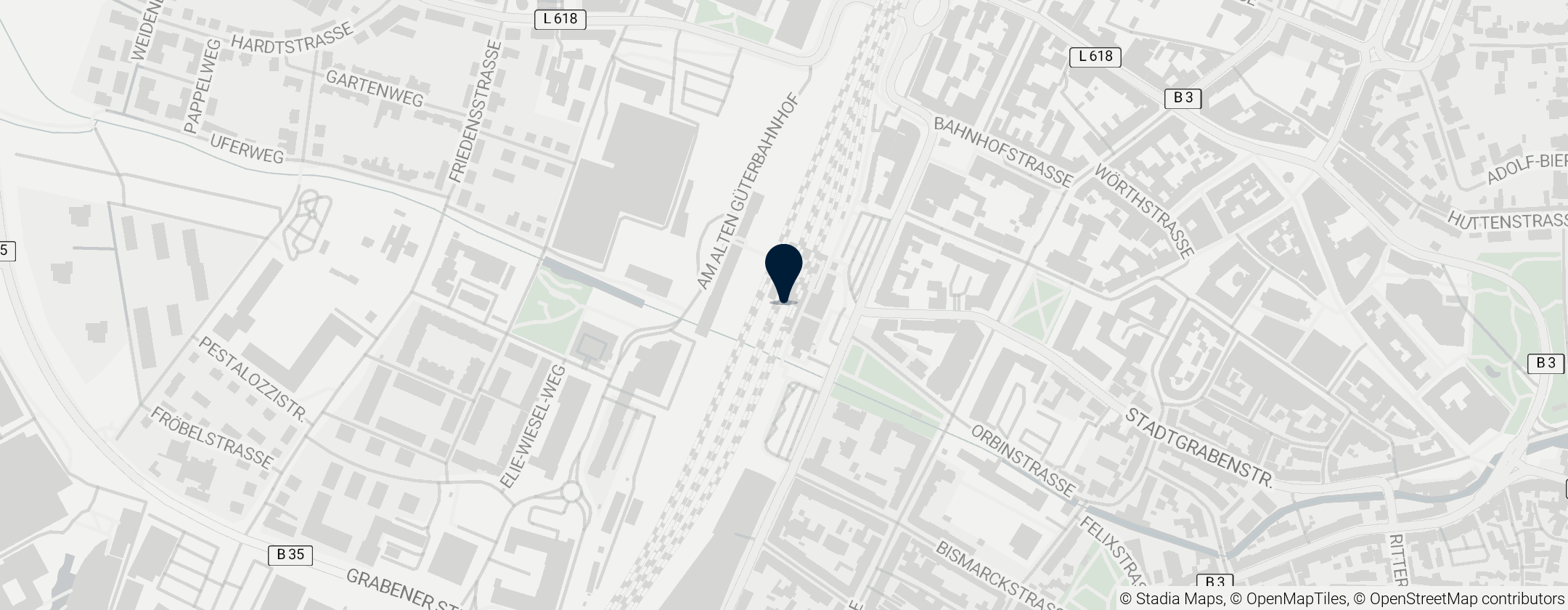 Map of Bruchsal station