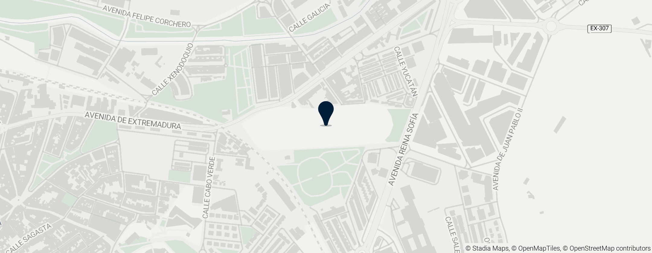 Map of Roman Circus of Mérida