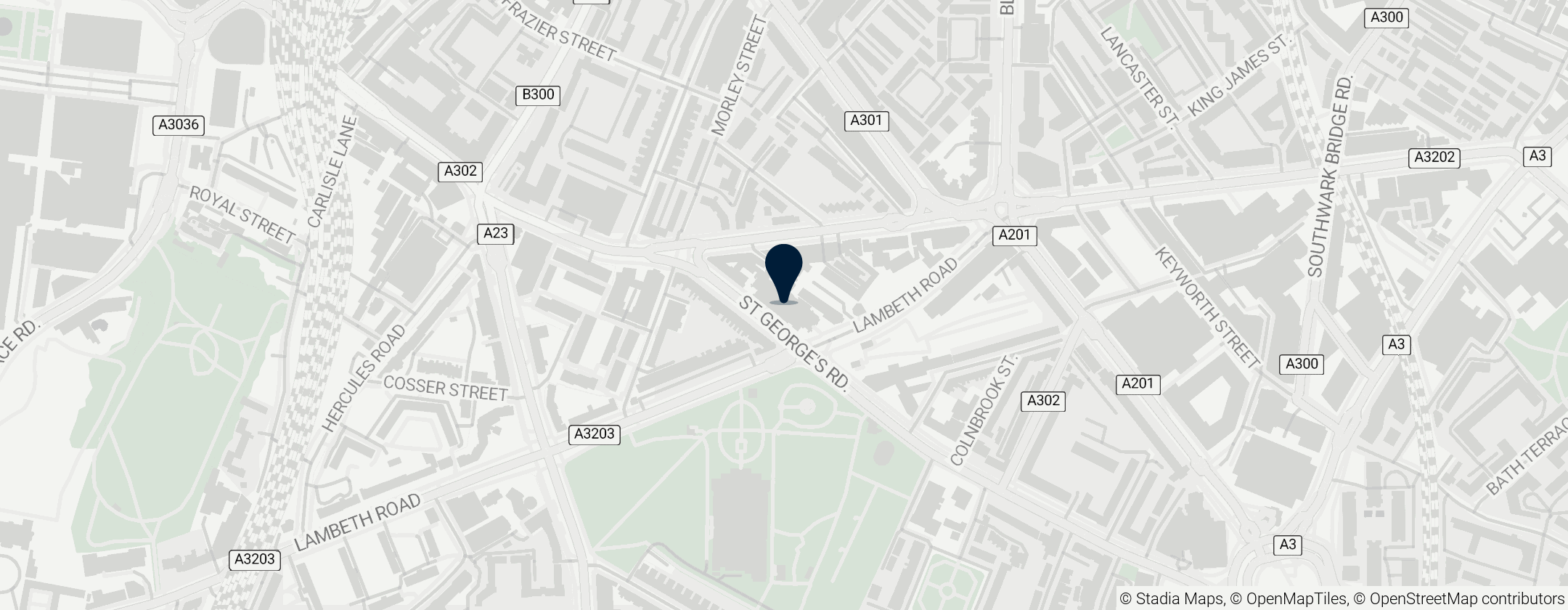 Map of Saint George's Cathedral