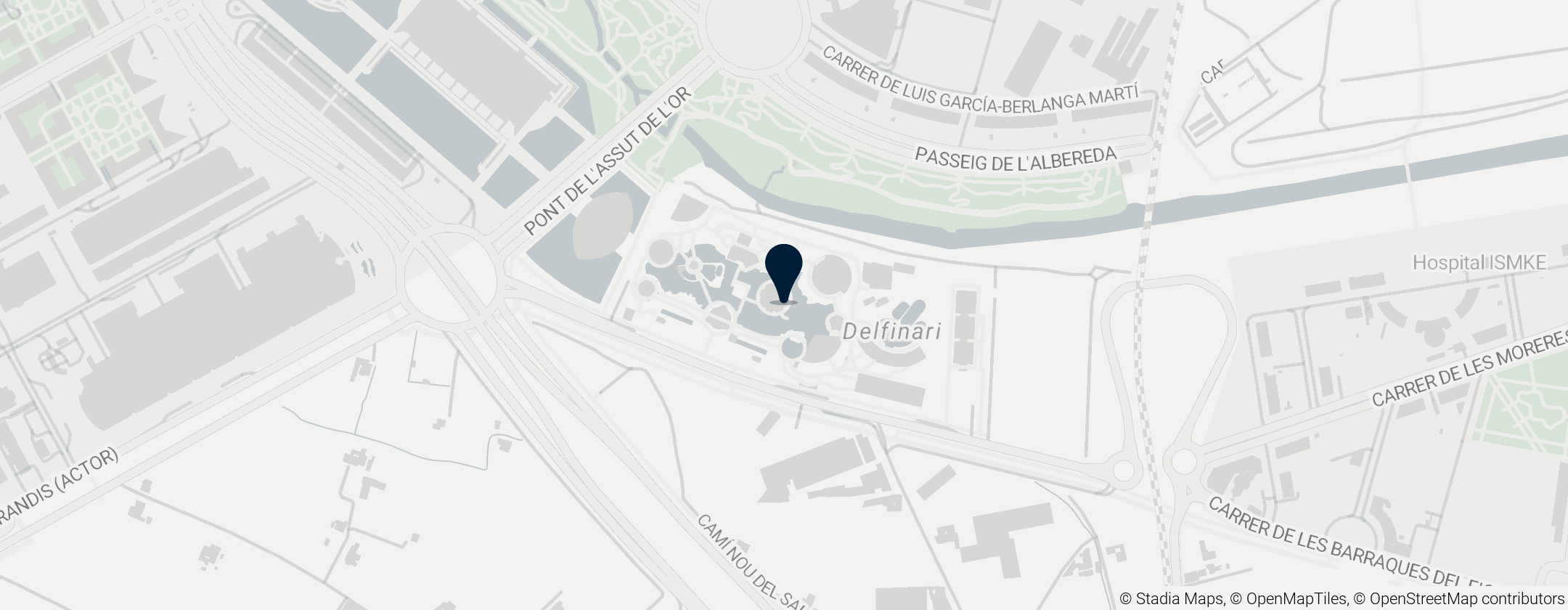 Map of Oceanogràfic