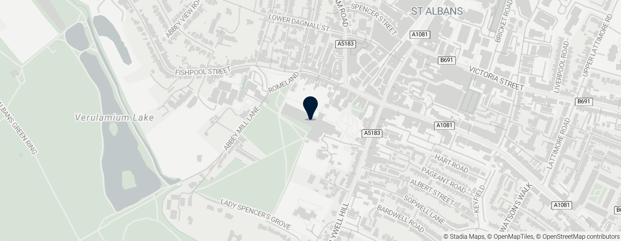 Map of St Albans Cathedral