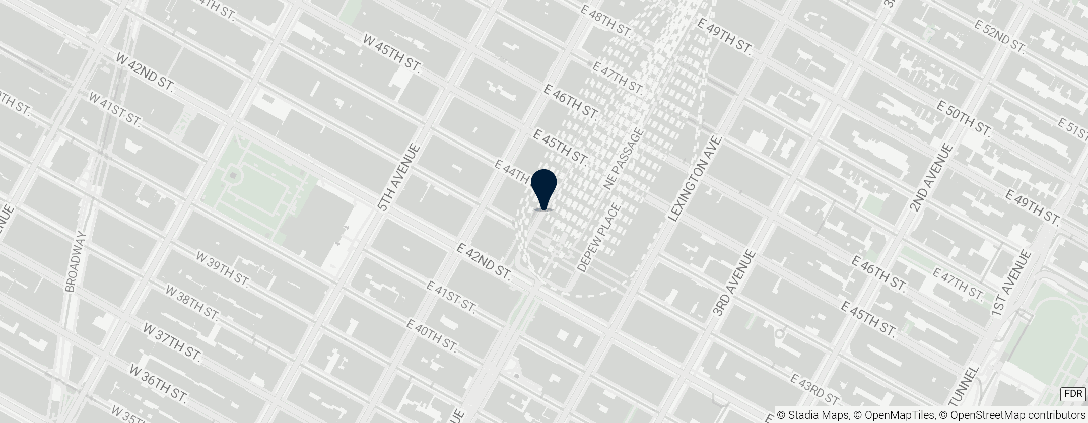 Map of Viaducto de Park Avenue