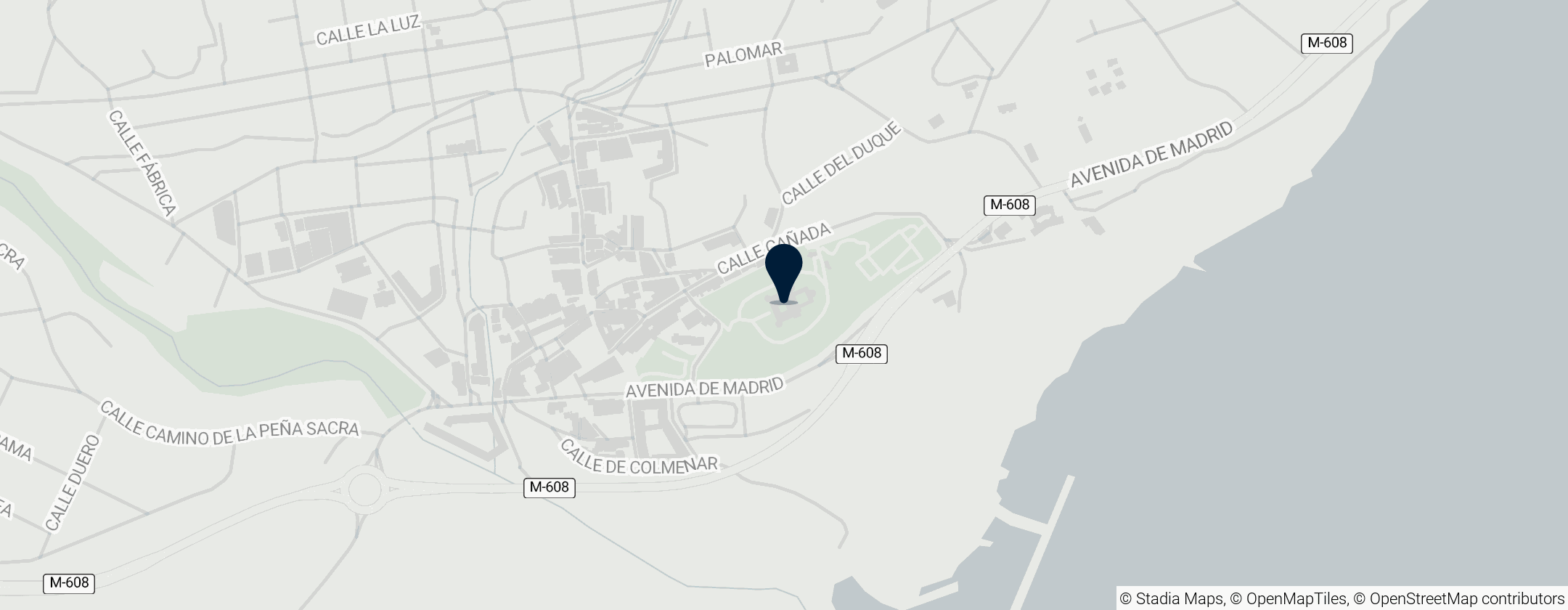 Map of New Castle of Manzanares el Real