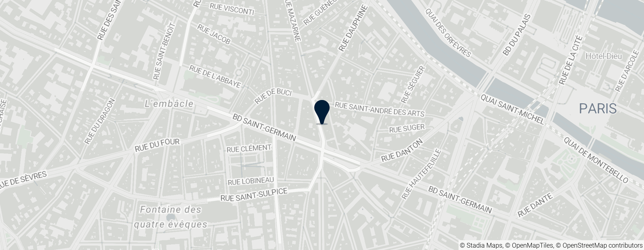 Map of Café Procope