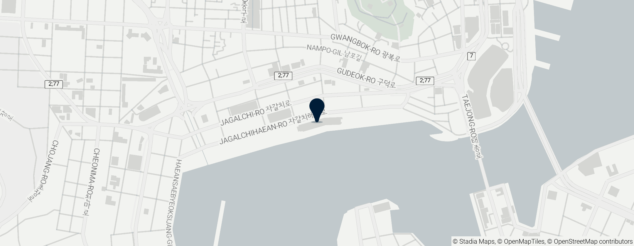 Map of Jagalchi Fish Market