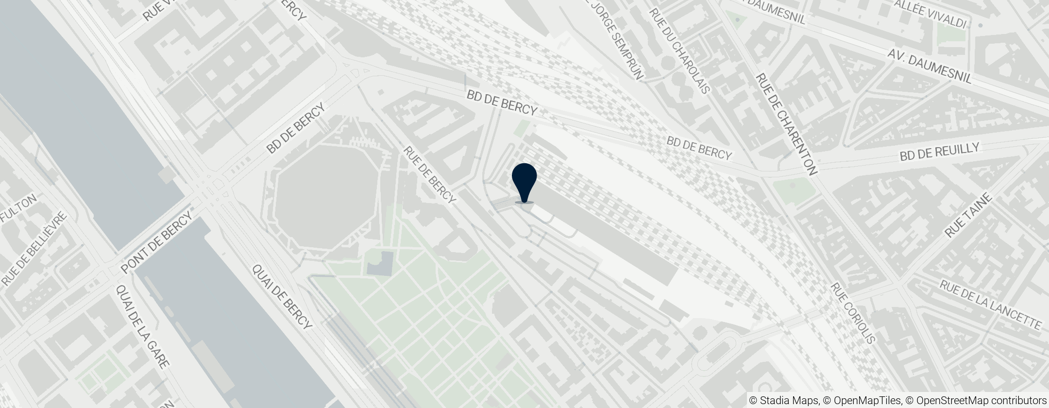 Map of Gare de Paris Bercy