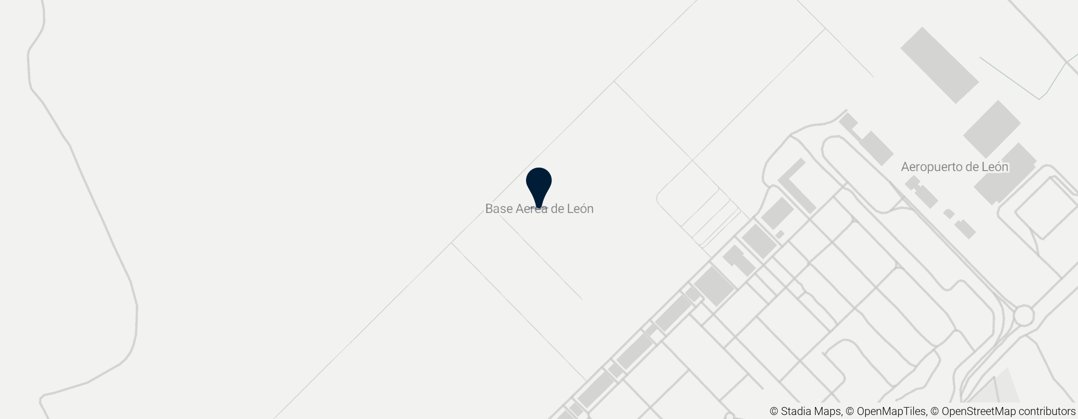 Map of León Military Aerodrome